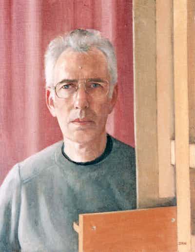 David Newens Self Portrait Painting