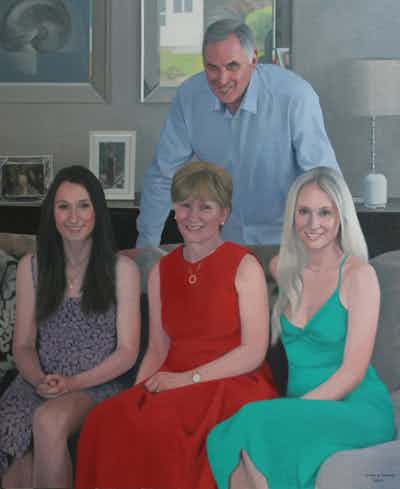Allen family Portrait Painting Commission