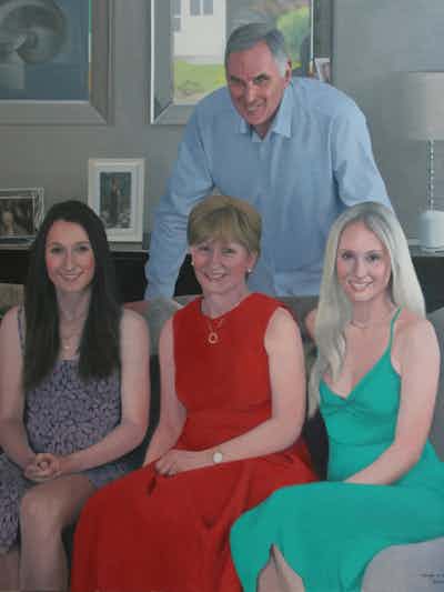 Allen family Portrait Painting Commission